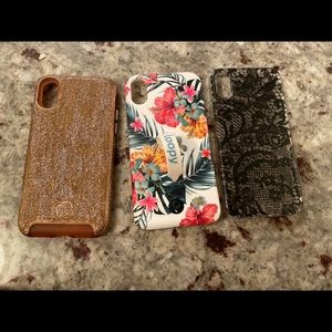 Lot of 3 iPhone X/Xs cases